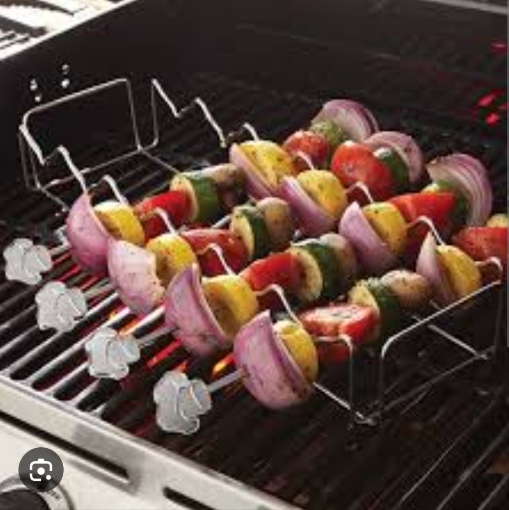 Pampered Chef BBQ Corn & Skewer Rack New Without‎ Box